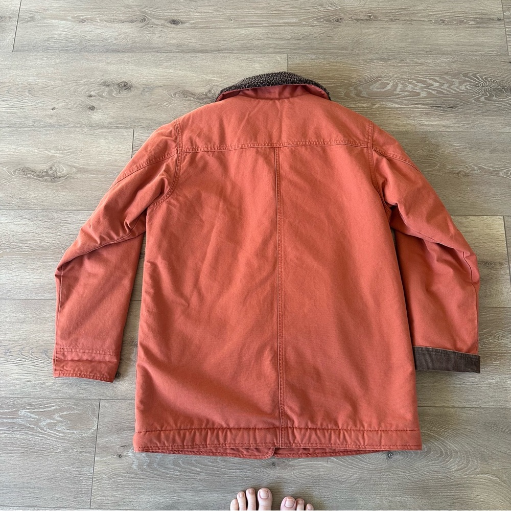 L.L. Bean Women's Rust Orange Jacket with Brown Trim - Picture 10 of 10